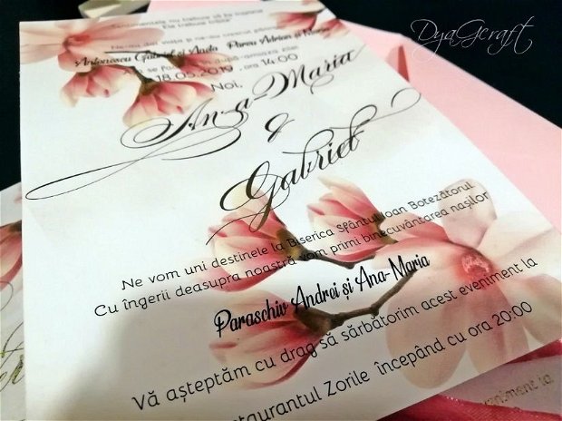 Invitatie nunta "Magnolia"