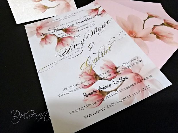 Invitatie nunta "Magnolia"