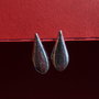 (2 bucati) Baza cercei din metal argintiu satinat cu pin aprox 25x11 mm