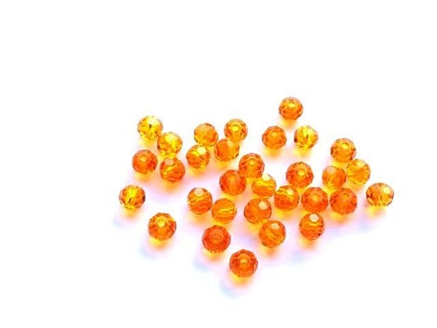 LMS422 - margele sticla portocalii fatetate