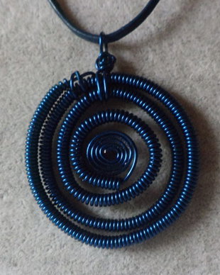 Colier barbatesc/colier unisex/colier cu pandantiv spirala