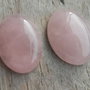 Cabochon cuart roz, 30x22 mm