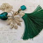 Colier "Happy Dark Green"