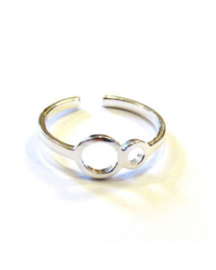 Inel reglabil delicat din Argint 925 - IN688 - Inel casual, inel infinit, cadou romantic