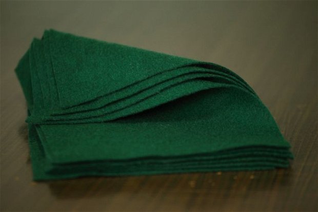 Fetru din lana- A4-  verde brad- 1.1.2.350