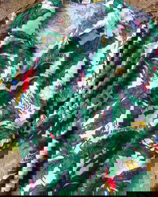 Camasa cu papagali-Trinidad-Tobago