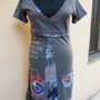 Rochie de bumbac cu aplicatii