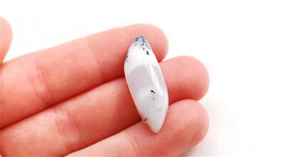 Cabochon  opal dendritic - D0-02