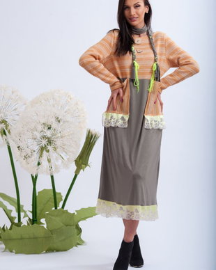 Rochie ,buzunare,papadie si inimioare