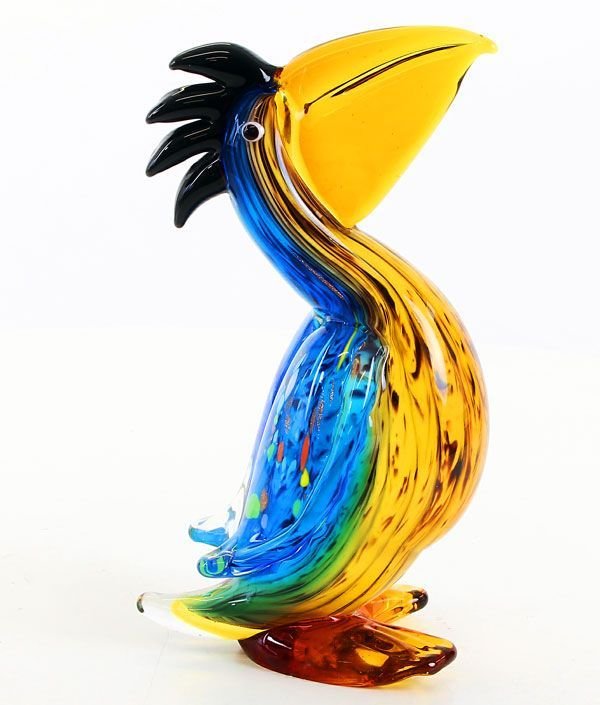 Pelican din sticla de Murano