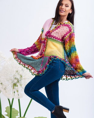 Bluza ,pulover,patratele,culori,croset ,snur ,primavara frumoasa