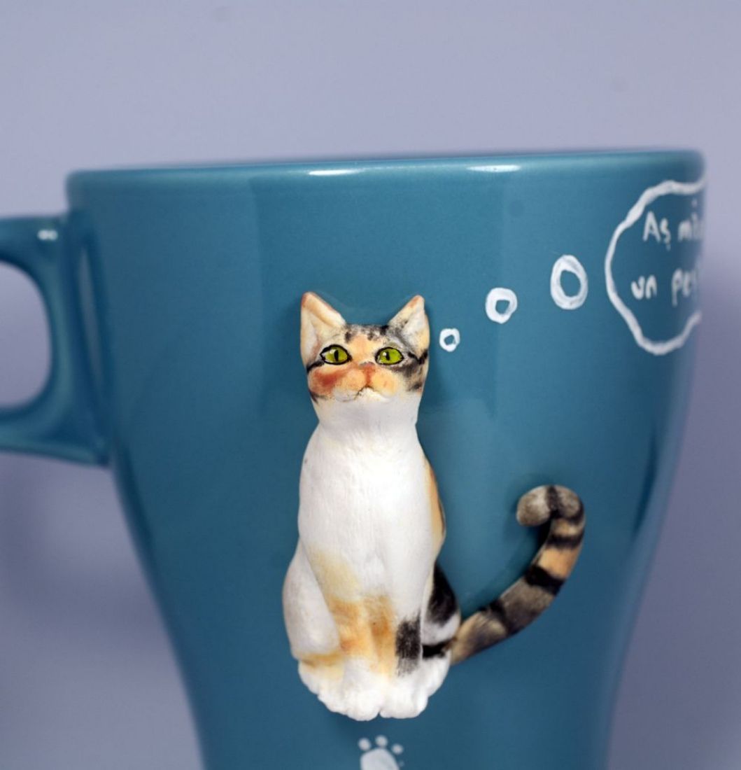 Cana personalizata cu pisica ta  Breslo
