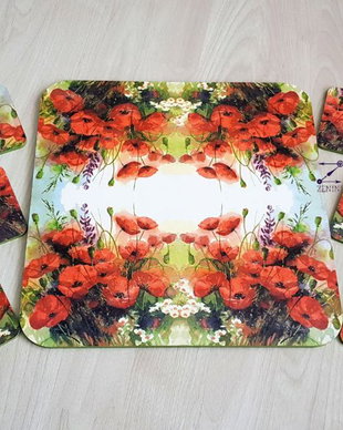 Set suporturi pahar maci, set maci, suport platou maci, coaster maci