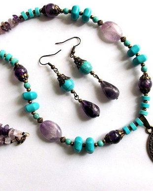 set ametist si turcoaz 34311