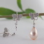Baza cercei, argint 925 si cubic zirconia (1per)