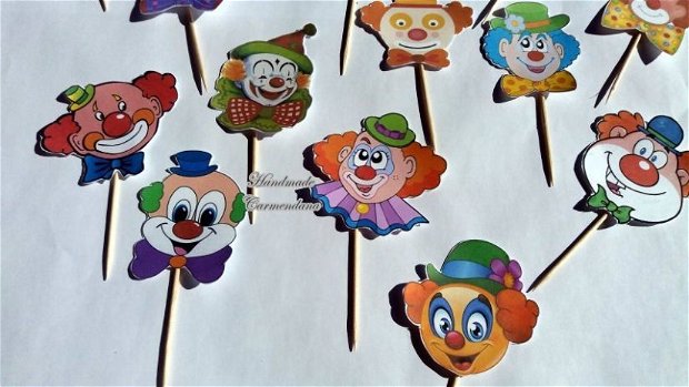 Props-uri pentru candy bar  clowni