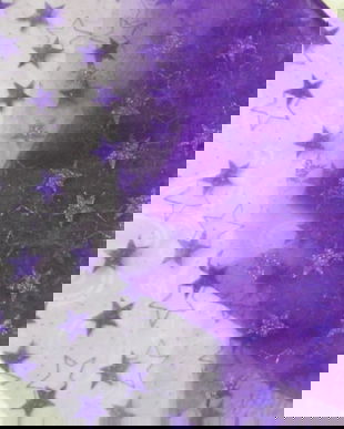 Cupon organza -imprimeu glitter