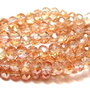 Cristale din sticla, rondelle, 10x8 mm, topaz AB