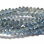 Cristale din sticla, rondelle, 10x8 mm, albastre