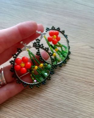 REZERVAT Cercei- "Flowers of my heart"