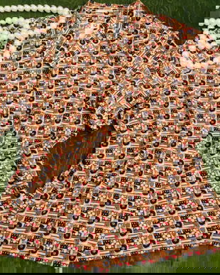 Bluza mătase naturala , imprimeu marunt