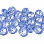 Cristale din sticla, rondelle, 8x6 mm, albastre