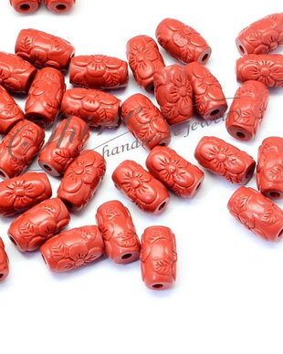 Margele cinabru 8~9x15mm