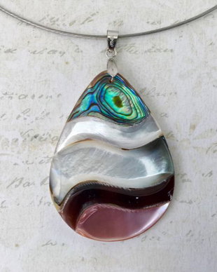 Colier pandant Paua-Shell