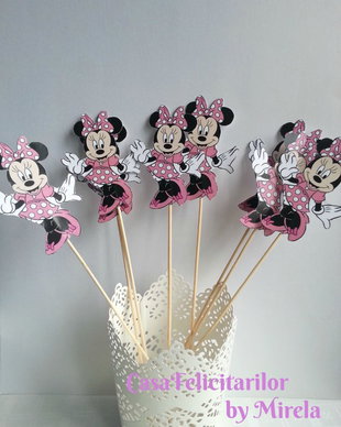 Toppers candy bar-Minnie Mouse roz