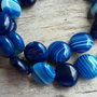 Agata striped, banuti  12 mm