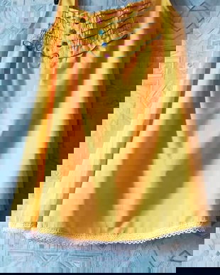 rochie galbena fetite