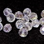 Cristale din sticla, rotunde, 2 mm, AB, roz deschis