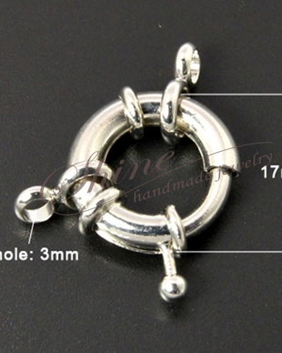 Inchizatoare rotunda platinum, 17mm
