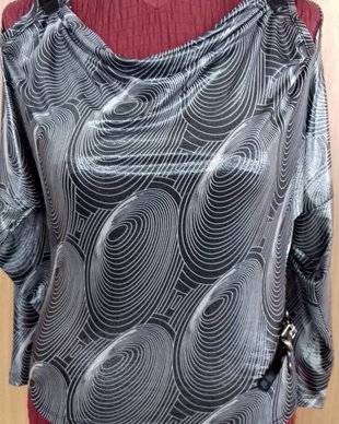 bluza din tricot argintiu