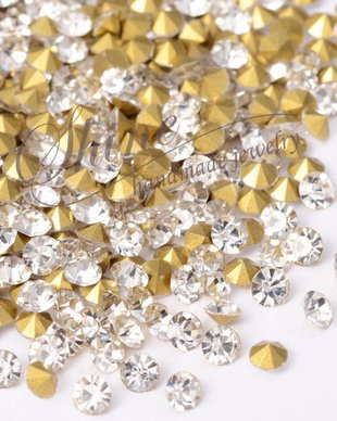 Strasuri rhinestone argintii, 1.1mm (10buc)