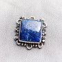 Pandant/link  Lapis Lazuli in rama argintata