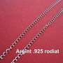Lant din argint .925 rodiat cu zale sudate de aprox 2.5x3.5 mm