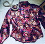 Bluza saten floral
