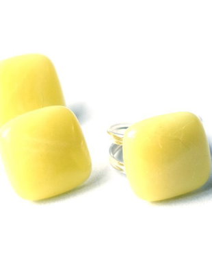Inel si cercei din argint si jad lemon