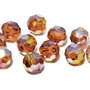 Cristale din sticla, rotunde, 2 mm, AB, maro