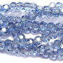 Cristale din sticla, rotunde, 2 mm, AB, albastre