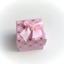 Cutie cadou roz pentru inel aprox 42x42x32 mm