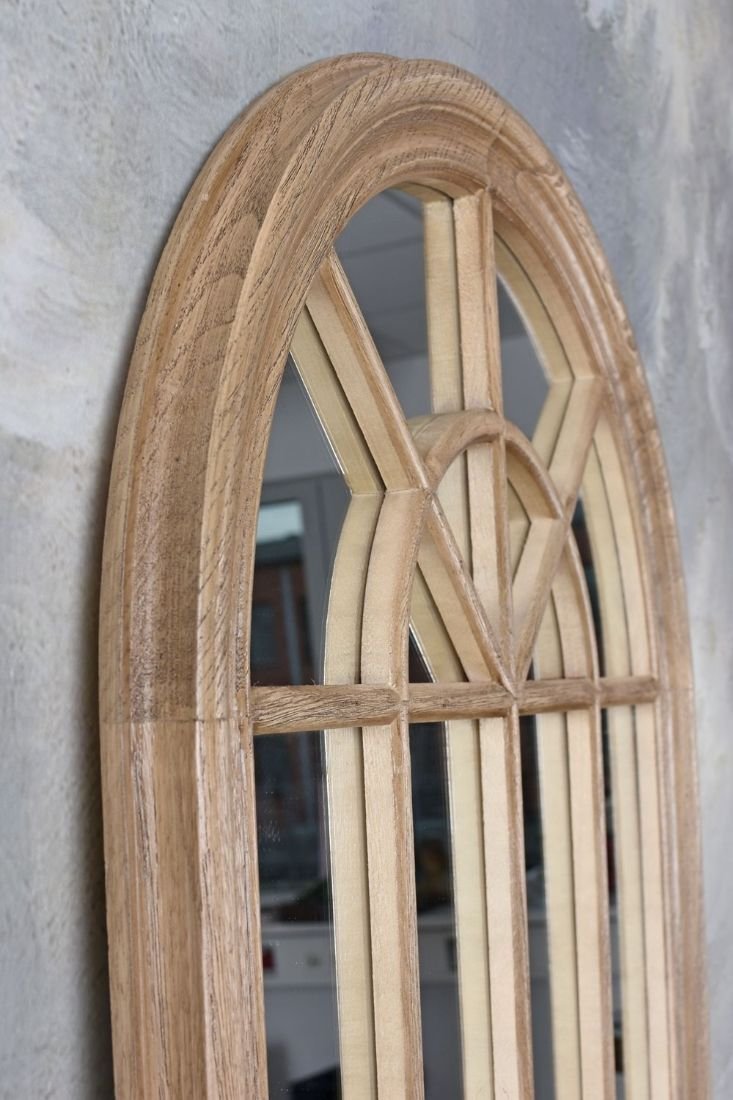 Oglinda fereastra cu rama din lemn masiv