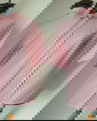 BLUZA BUMBAC ROSE BAVAREZA RETRO VINTAGE