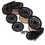 Choker negru brodat