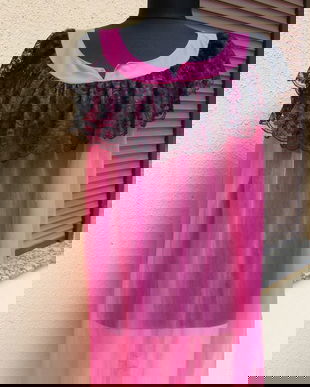 Camasa de noapte cu dantela