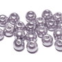 Perle din sticla, 4 mm, mov deschis