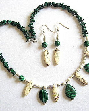 set malachit si howlite 21963
