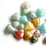 Mix margele Murano cal. a ll-a, Pastel Rainbow, 60 g (cod 4366)