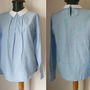 BLUZA BUMBAC GULER ALB RETRO